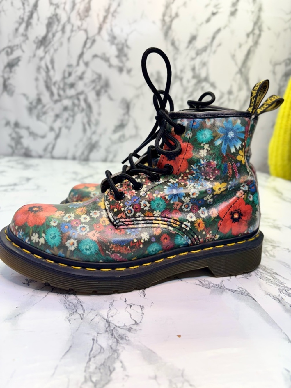 Dr. Martens 1460 Pascal Wanderlust floral print Lace up Combat boots Size 6 - Picture 4 of 15